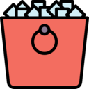 food and restaurant,box,Tools and utensils,ice,ice cubes,bucket,ice bucket,ice box